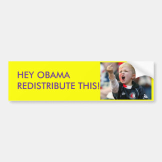 HEY OBAMA VERDEELT DIT!!!!! BUMPERSTICKER