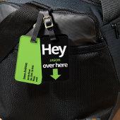 "Hey Over Here" is een grappig nummer Bagagelabel