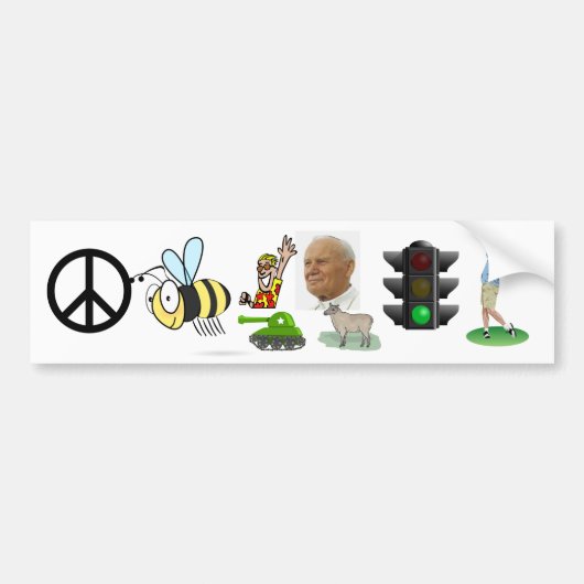 " hey " pole " - lichtbestuurderstank ewe voor vre bumpersticker (Voorkant)