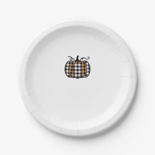 Hey Pompoen Buffel Plaid voor Herfst Herfst Thanks Papieren Bordje