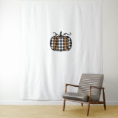 Hey Pompoen Buffel Plaid voor Herfst Herfst Thanks Wandkleed (In situ)