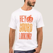 Hey pompoen uitziende Halloween T-Shirt (Voorkant)