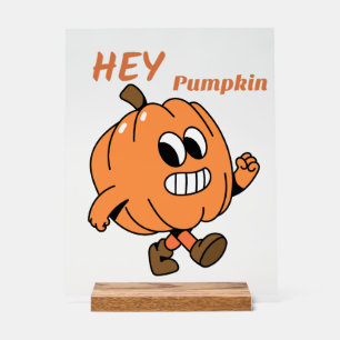 Hey Pumpkin Acryl Bord