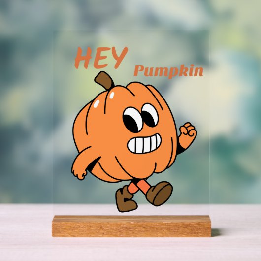 Hey Pumpkin Acryl Bord (Neutraal)