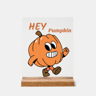 Hey Pumpkin Acryl Bord