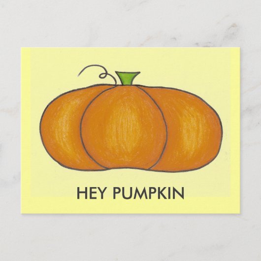 Hey Pumpkin Briefkaarten (Voorkant)