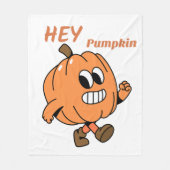 Hey Pumpkin Fleece Deken (Voorkant)