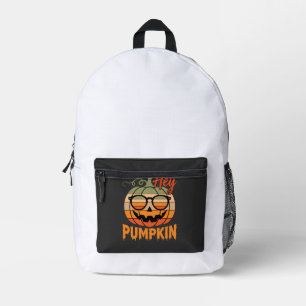 Hey Pumpkin Retro Halloween Zonnebril Bedrukte Rugzak