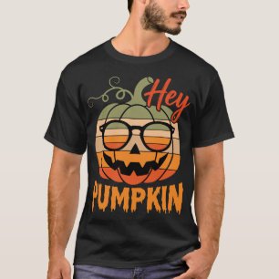 Hey Pumpkin Retro Halloween Zonnebril T-shirt