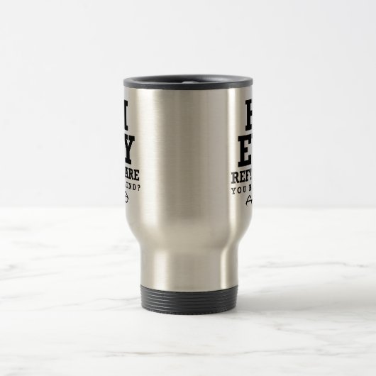 Hey Ref Ben jij Blind Grappig Scheidsrechter Reisbeker (Center)