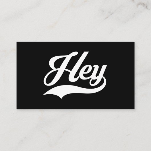 Hey Retro Visitekaartje (Voorkant)