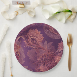 Hey Rosegold Bloem AI-kunst Papieren Bordje