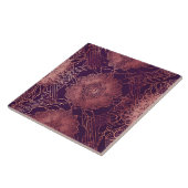 Hey Rosegold Floral AI kunst Tegeltje (Zijkant)