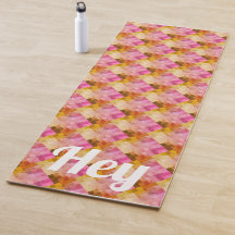 Hey Roze Aquarel Geometrisch Patroon