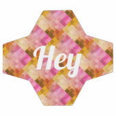 Hey Roze Waterverf geometrisch patroon Voetbal (Enkel)