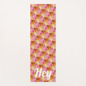 Hey Roze Waterverf geometrisch patroon Yogamat (Voorkant)