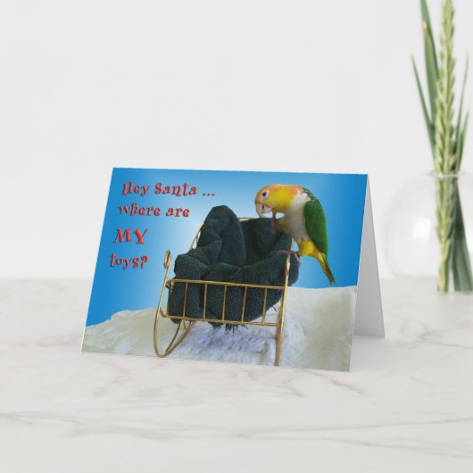 Hey Santa Feestdagen Kaart (Voorkant)