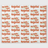 Hey Santa, stuur Margaritas Cadeaupapier (Vlak)