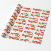 Hey Santa, stuur Margaritas Cadeaupapier (Uitgerold)