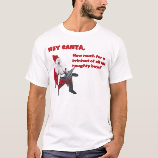 Hey Santa T-shirt (Voorkant)