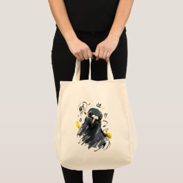 Hey Sassy Duif Portret – Krachtige Handgetekende V Tote Bag