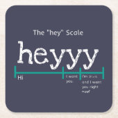 Hey Scale Heyyy Funny Kartonnen Onderzetters (Voorkant)