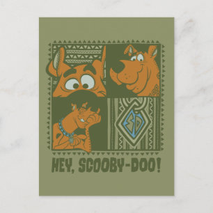 Hey Scooby-Doo Tribal Square Graphic Briefkaart