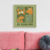 Hey Scooby-Doo Tribal Square Graphic Canvas Afdruk (Insitu (Woonkamer))