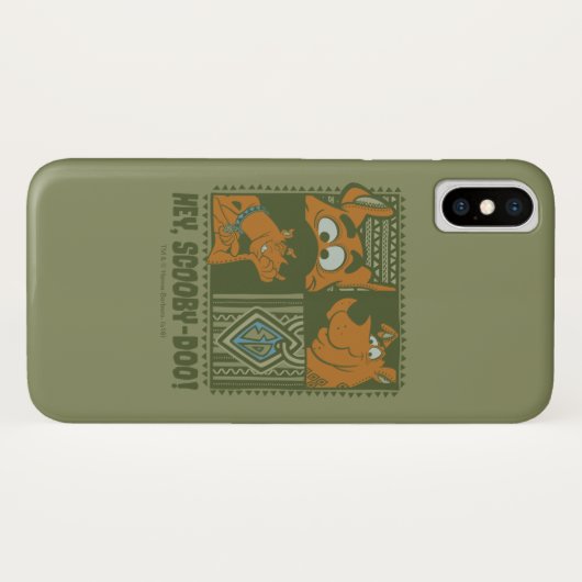 Hey Scooby-Doo Tribal Square Graphic Case-Mate iPhone Case (Achterkant (horizontaal))