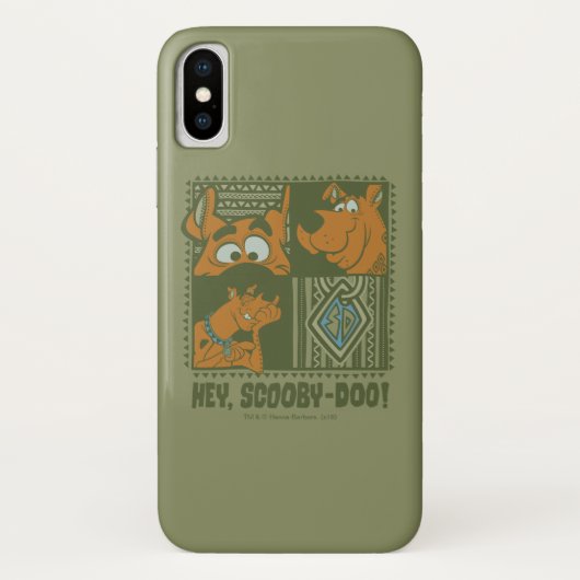 Hey Scooby-Doo Tribal Square Graphic Case-Mate iPhone Case (Achterkant)