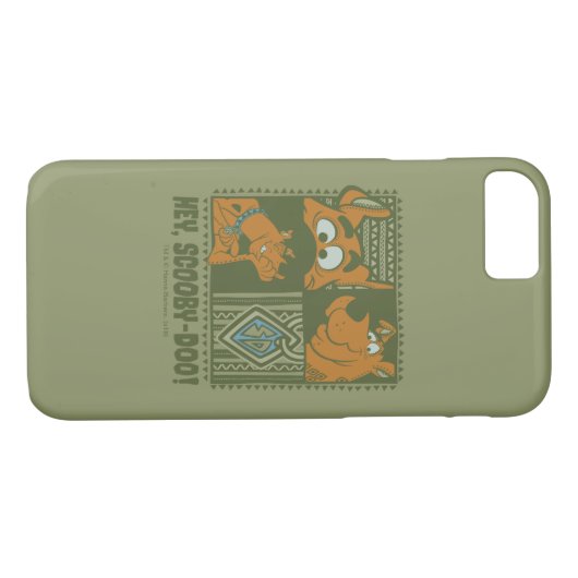 Hey Scooby-Doo Tribal Square Graphic Case-Mate iPhone Case (Achterkant (Horizontaal))