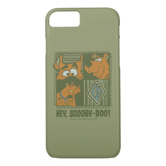 Hey Scooby-Doo Tribal Square Graphic Case-Mate iPhone Case (Achterkant)