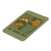 Hey Scooby-Doo Tribal Square Graphic Magneet (Linkerzijde)