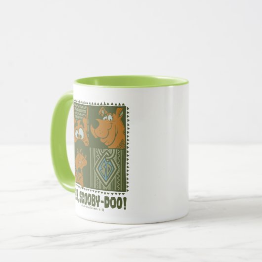 Hey Scooby-Doo Tribal Square Graphic Mok (Voorkant links)