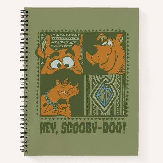 Hey Scooby-Doo Tribal Square Graphic Notitieboek (Voorkant)