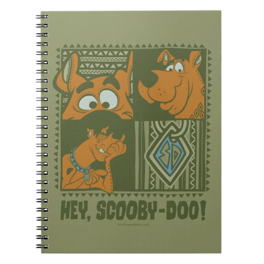 Hey Scooby-Doo Tribal Square Graphic Notitieboek (Voorkant)