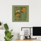Hey Scooby-Doo Tribal Square Graphic Poster (Thuiskantoor)