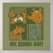 Hey Scooby-Doo Tribal Square Graphic Poster (Voorkant)