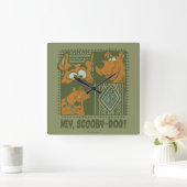 Hey Scooby-Doo Tribal Square Graphic Vierkante Klok (Huis)
