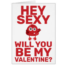 Hey Sexy Naughty Cheeky Monster Cute Red Valentijn