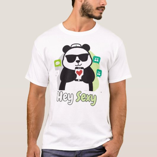 Hey Sexy Panda T-shirt (Voorkant)