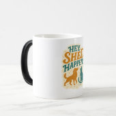 Hey, Shed Happens: Pet Hair Humor Magische Mok (Voorkant links)