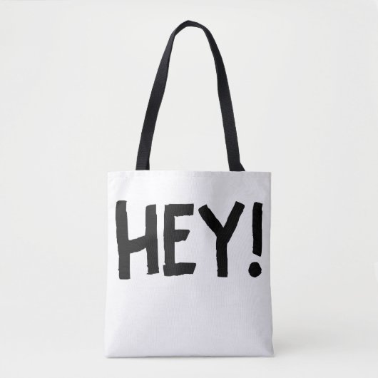 Hey shirt tote bag (Voorkant)