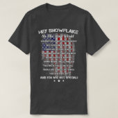 Hey Snowflake in het echte wereldveteranenleger T-shirt (Design voorkant)