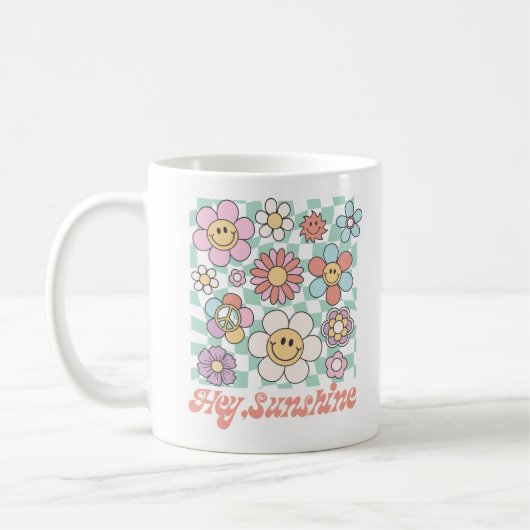 Hey Sunshine Bloemen Zomer Koffiemok (Links)