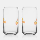 "Hey Sunshine" met glimlachende zon Blikvorm Glas (Rechts)