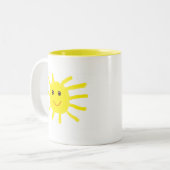Hey Sunshine Tweekleurige Koffiemok (Voorkant links)