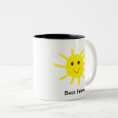 Hey Sunshine Tweekleurige Koffiemok (Voorkant rechts)