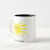 Hey Sunshine Tweekleurige Koffiemok (Voorkant links)