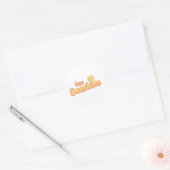 "Hey Sunshine" with Smiling Sun Ronde Sticker (Envelop)